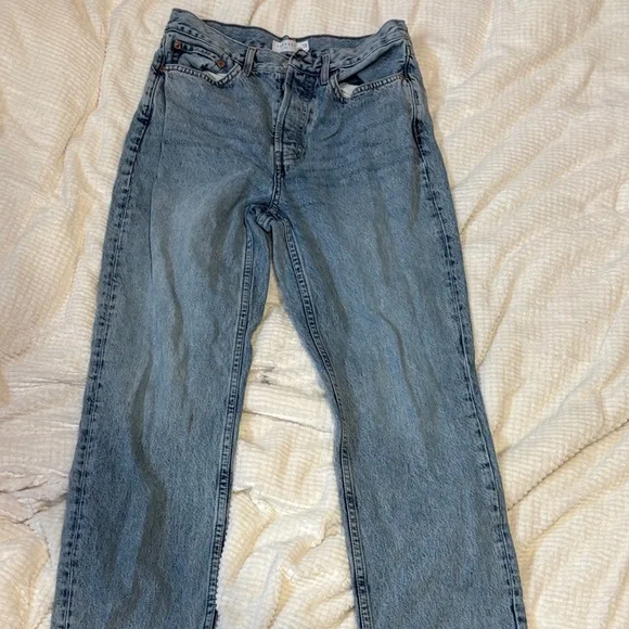Topshop Light Blue Denim Jeans - Picture 1 of 7